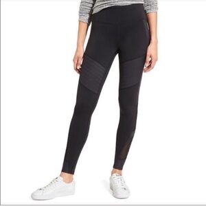 Athleta Black Leggings Moto Size XS High Rise